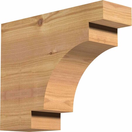 Ekena Millwork Mediterranean Smooth Rafter Tail, Western Red Cedar, 3 1/2"W x 10"H x 12"L RFT04X10X12MED00SWR